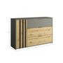 Voir la diapositive 4 : BEST MOBILIER Nicosie - commode - bois et gris - 125 cm