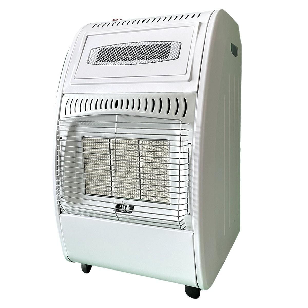 INTEC Poêle à gaz 5700W Chauffage d'appoint Hybride Gaz et Électrique 20-100 m2 - Piezo KOMBI LINE