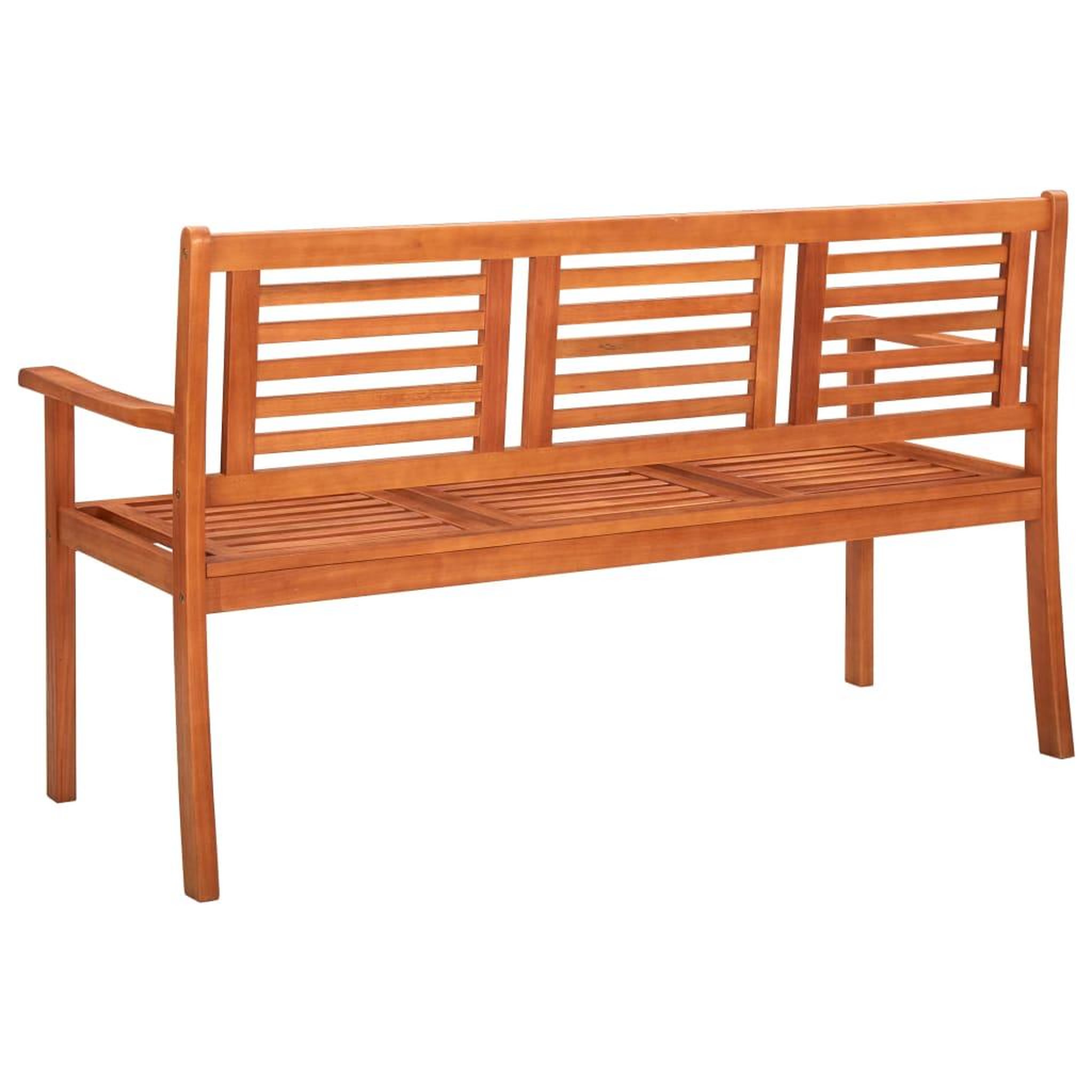Voir la diapositive 5 : VIDAXL Banc de jardin 3 places avec coussin 150 cm Bois d'eucalyptus