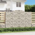 VIDAXL Paniers a gabions arques 11 pcs 300x50x200/220 cm Fer galvanise
