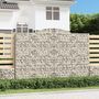Voir la diapositive 1 : VIDAXL Paniers a gabions arques 11 pcs 300x50x200/220 cm Fer galvanise