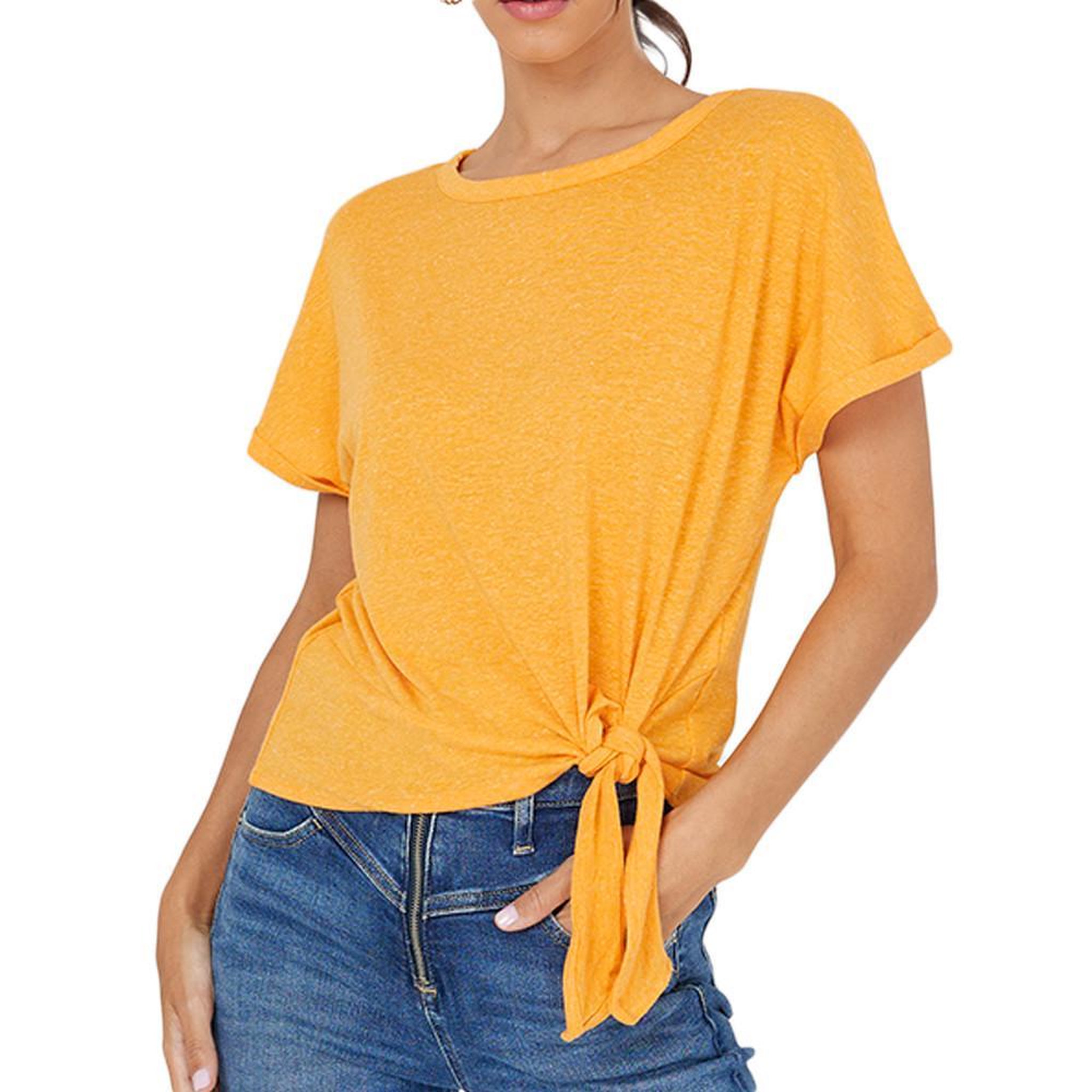 Vero Moda T-Shirt Orange Femme Vero Moda Marijune. Coloris disponibles : Orange