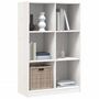 Voir la diapositive 3 : VIDAXL Bibliotheque blanc 70x33x110 cm bois massif de pin