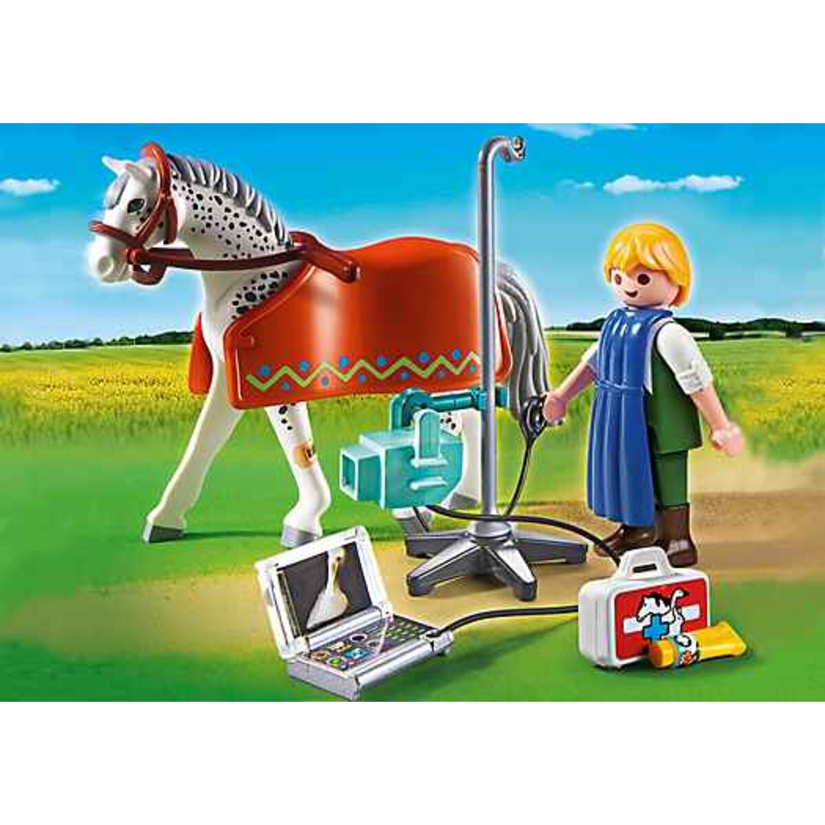 PLAYMOBIL - Vétérinaire avec cheval et appareil de radiologie - 5533