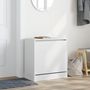 Voir la diapositive 3 : VIDAXL Armoire a chaussures blanc 60x34x63,5 cm bois d'ingenierie