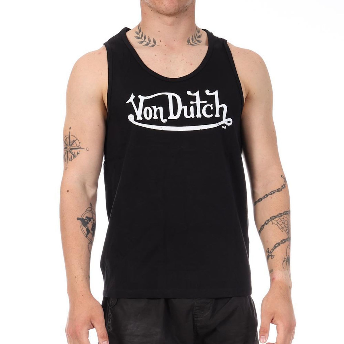VON DUTCH Débardeur Noir Homme Von Dutch Poitrine