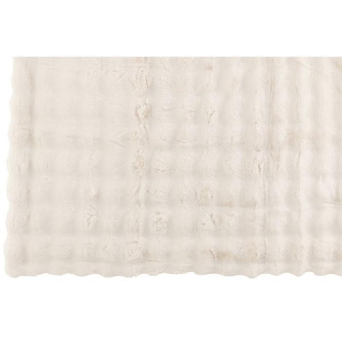 Paris Prix Plaid Uni  Wave  130x180cm Blanc