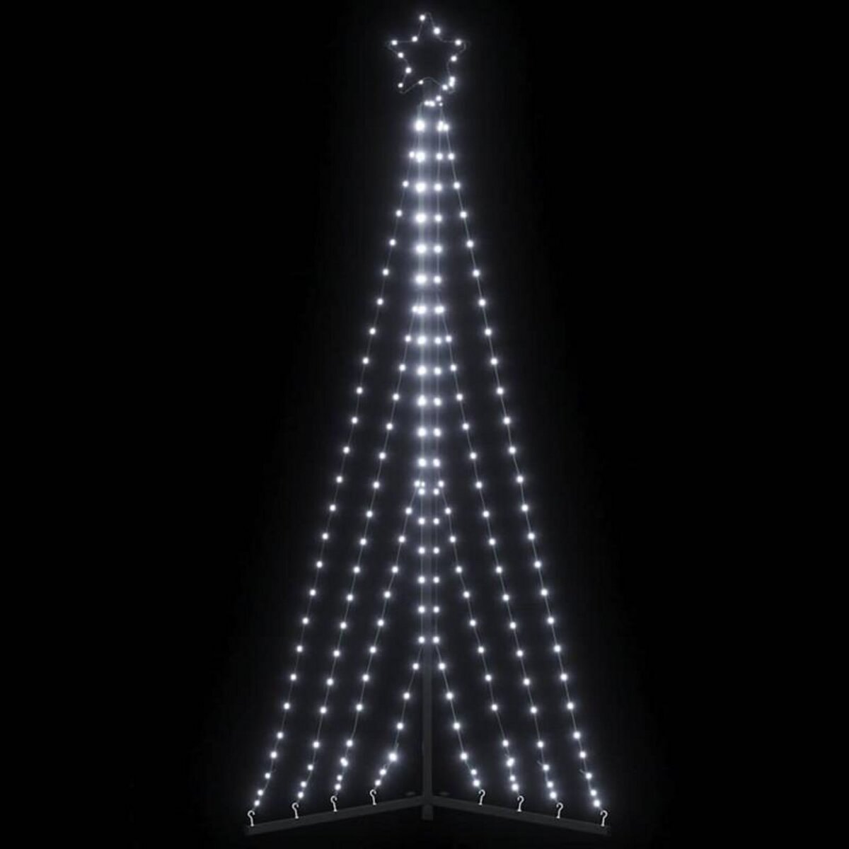 VIDAXL Guirlande de sapin de Noël 339 LED blanc froid 182 cm
