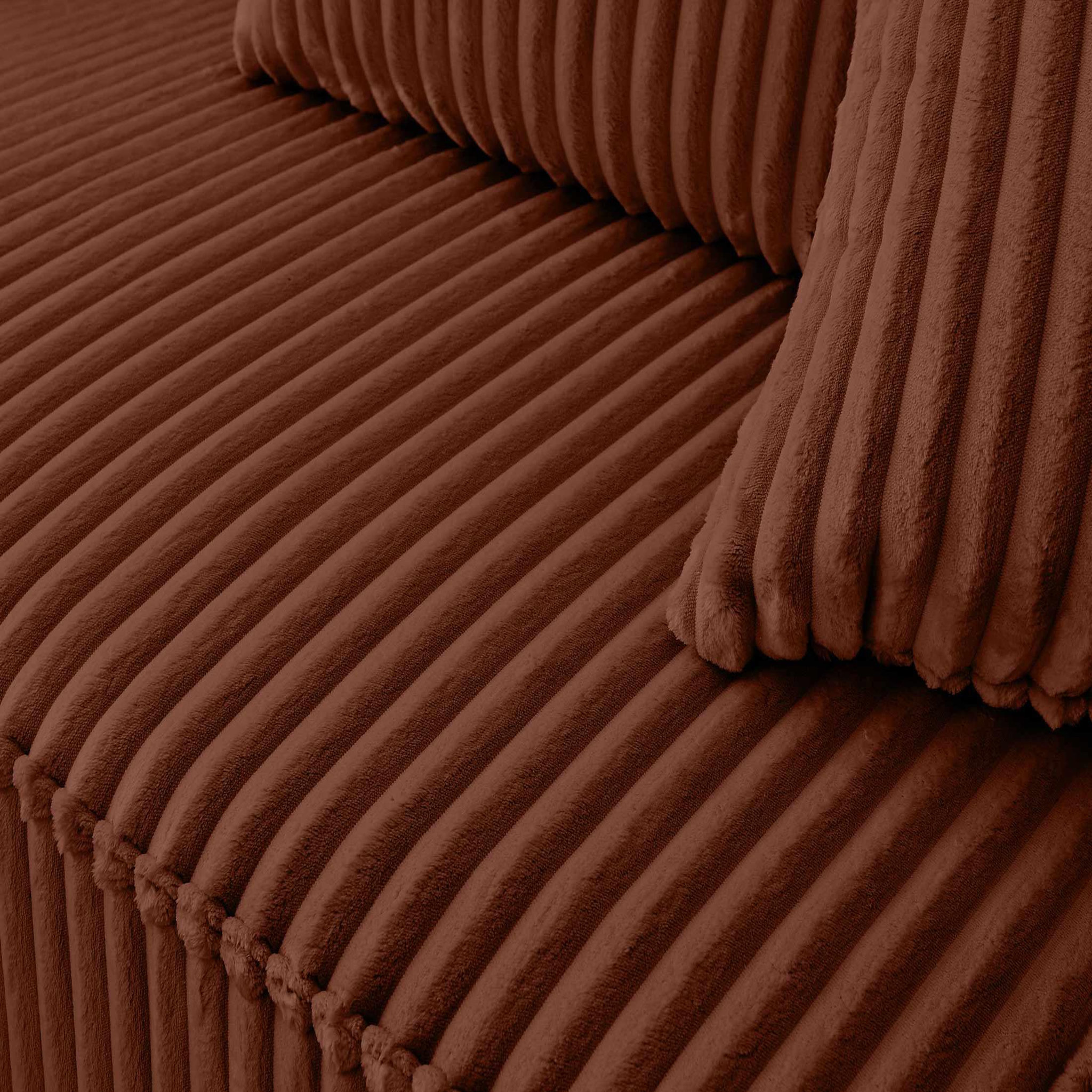 Voir la diapositive 3 : LISA DESIGN Colombine - module d'assise - en velours côtelé grosses côtes