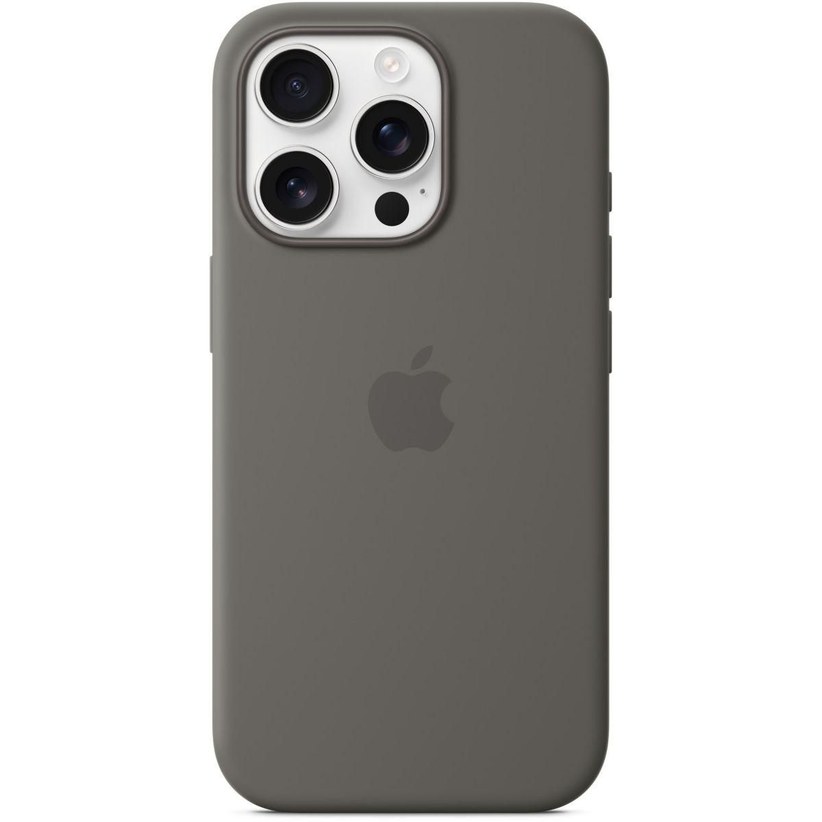 APPLE Coque iPhone 16 Pro MagSafe Gris minéral