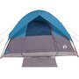 Voir la diapositive 5 : VIDAXL Tente familiale a dome 6 personnes bleu impermeable