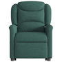 Voir la diapositive 5 : VIDAXL Fauteuil inclinable vert fonce tissu