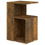 Voir la diapositive 2 : VIDAXL Table d'appoint Chene fume 36x30x56 cm Bois d'ingenierie