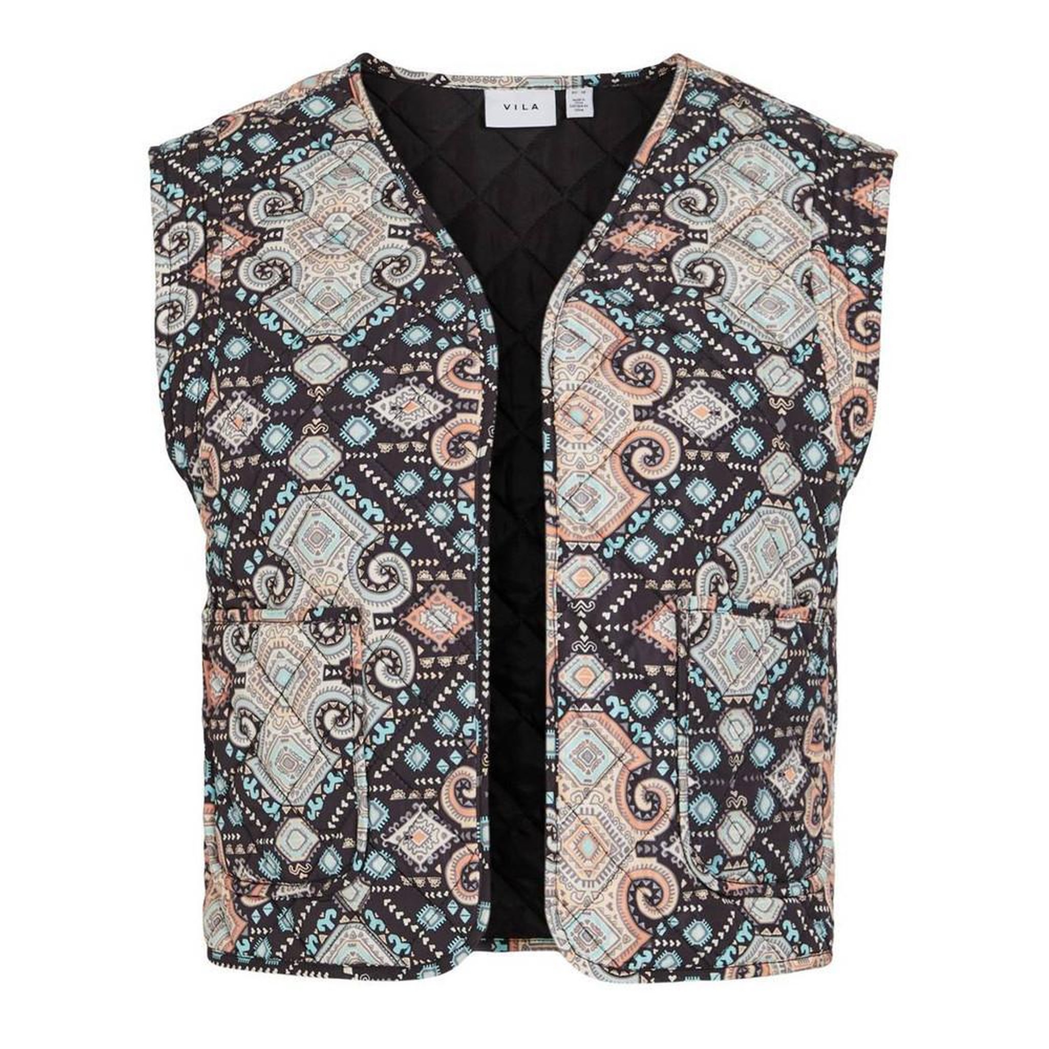 Voir la diapositive 1 : Vila Gilet  à motif Femme Vila Vietra Quilted