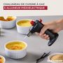 Voir la diapositive 2 : Fackelmann Chalumeau de cuisine à gaz Fackelmann