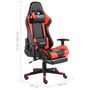 Voir la diapositive 6 : VIDAXL Chaise de jeu pivotante avec repose-pied Rouge PVC