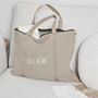 Voir la diapositive 4 : Paris Prix Tote Bag en Coton  Joli Bébé  50cm Taupe