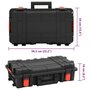 Voir la diapositive 6 : VIDAXL Mallette de transport portable noir 56,5x34x16 cm PP