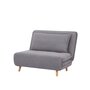 RED DECO Fauteuil convertible ANTONE Gris Polyester L108cm