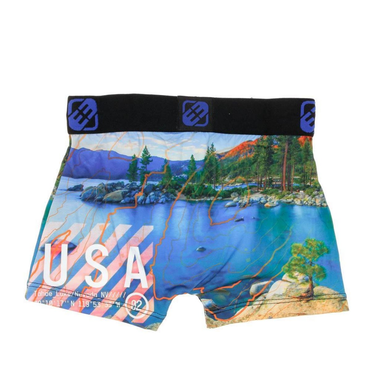 FREEGUN Boxer /Bleu à Imprimés Garçon Freegun Tah