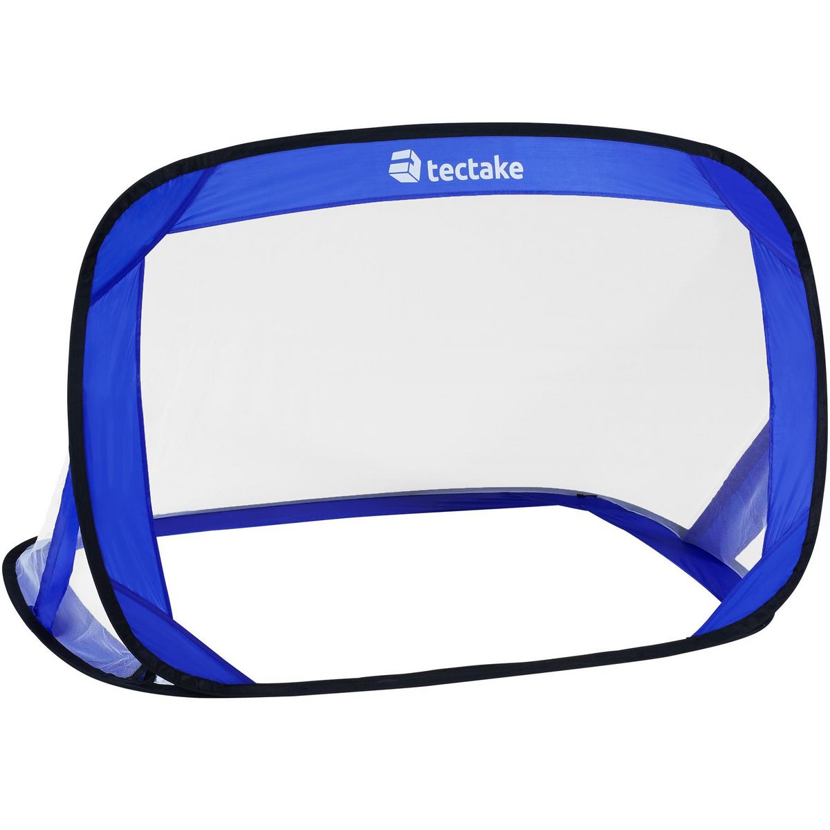 tectake Lot de 2 buts de football auto-déployants bleu