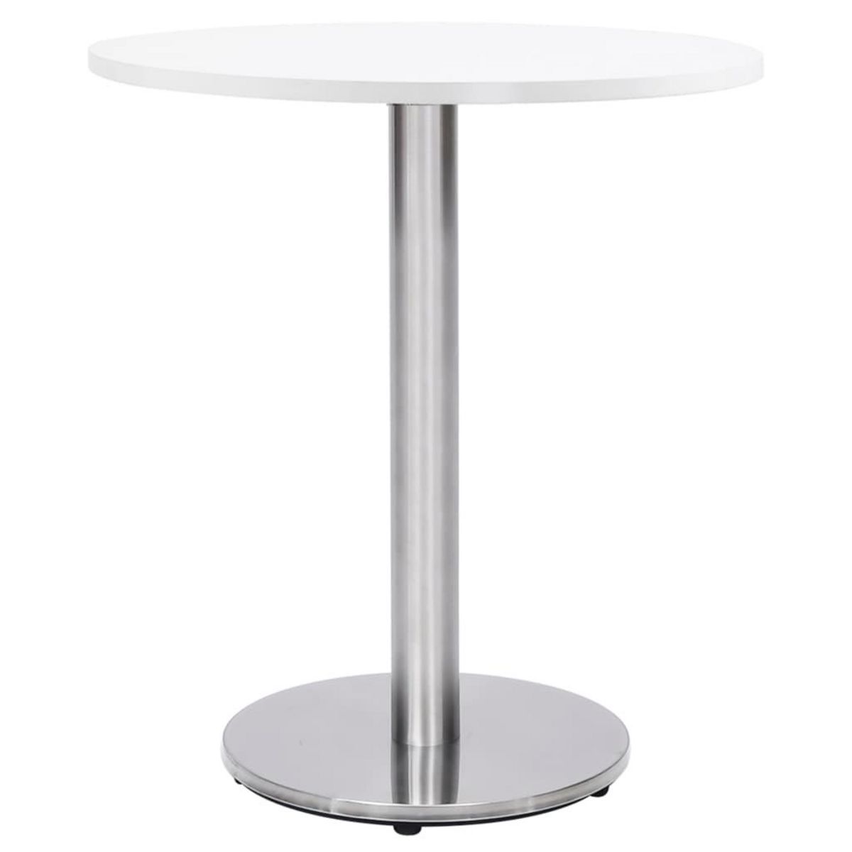 VIDAXL Pied de table de bistro argente Ø45x72 cm acier inoxydable