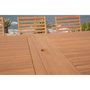 Voir la diapositive 4 : MARKET24 Ensemble repas de jardin 8 a 12 personnes - Table extensible 200/250/300 x 100cm + 8 chaises - Bois Eucalyptus FSC