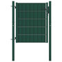 Voir la diapositive 1 : VIDAXL Portail de cloture en PVC et acier 100x100 cm vert