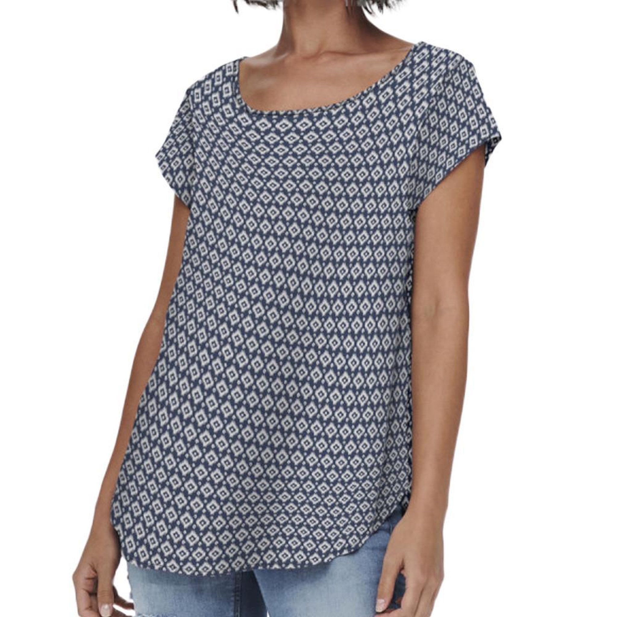 Voir la diapositive 1 : Only Top Bleu imprimé Femme Only Nova