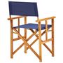 Voir la diapositive 5 : VIDAXL Chaises de metteur en scene lot de 2 Bois massif d'acacia bleu