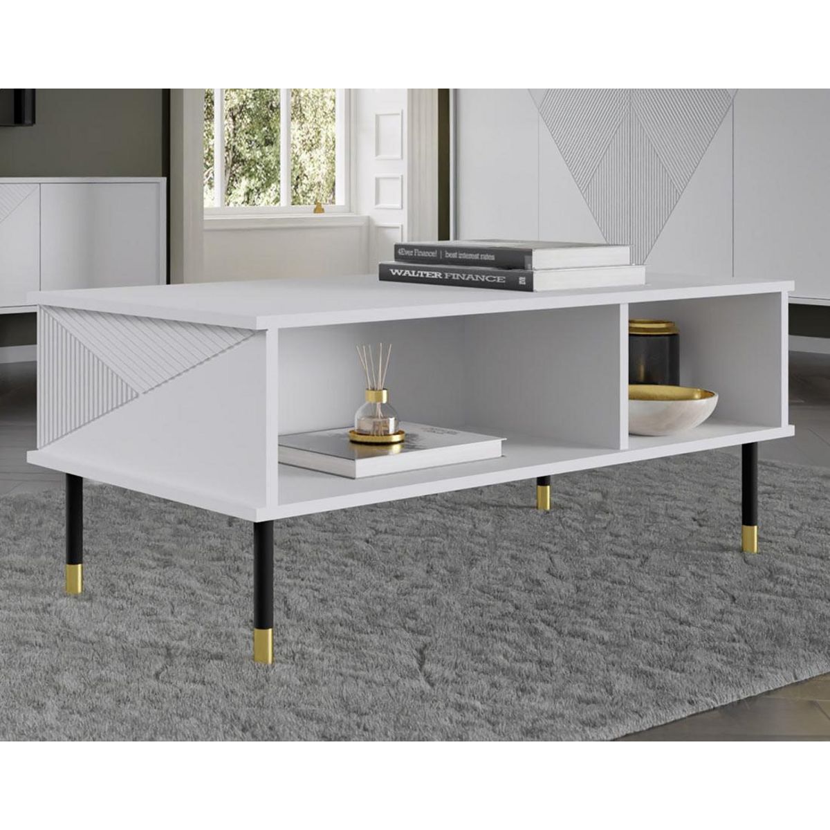 BEST MOBILIER Kirua - table basse - 110 cm