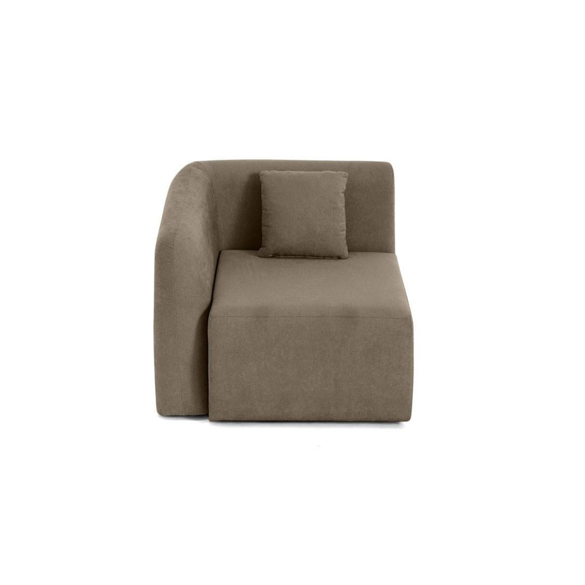 LISA DESIGN Ikare - module d'assise d'angle gauche - en tissu