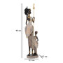 Voir la diapositive 6 : Paris Prix Statuette Déco Femme & Enfant  Tribal Masai  46cm Multicolore