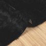 Voir la diapositive 5 : VIDAXL Tapis shaggy a poils longs NAVARRA noir 120x120 cm polyester