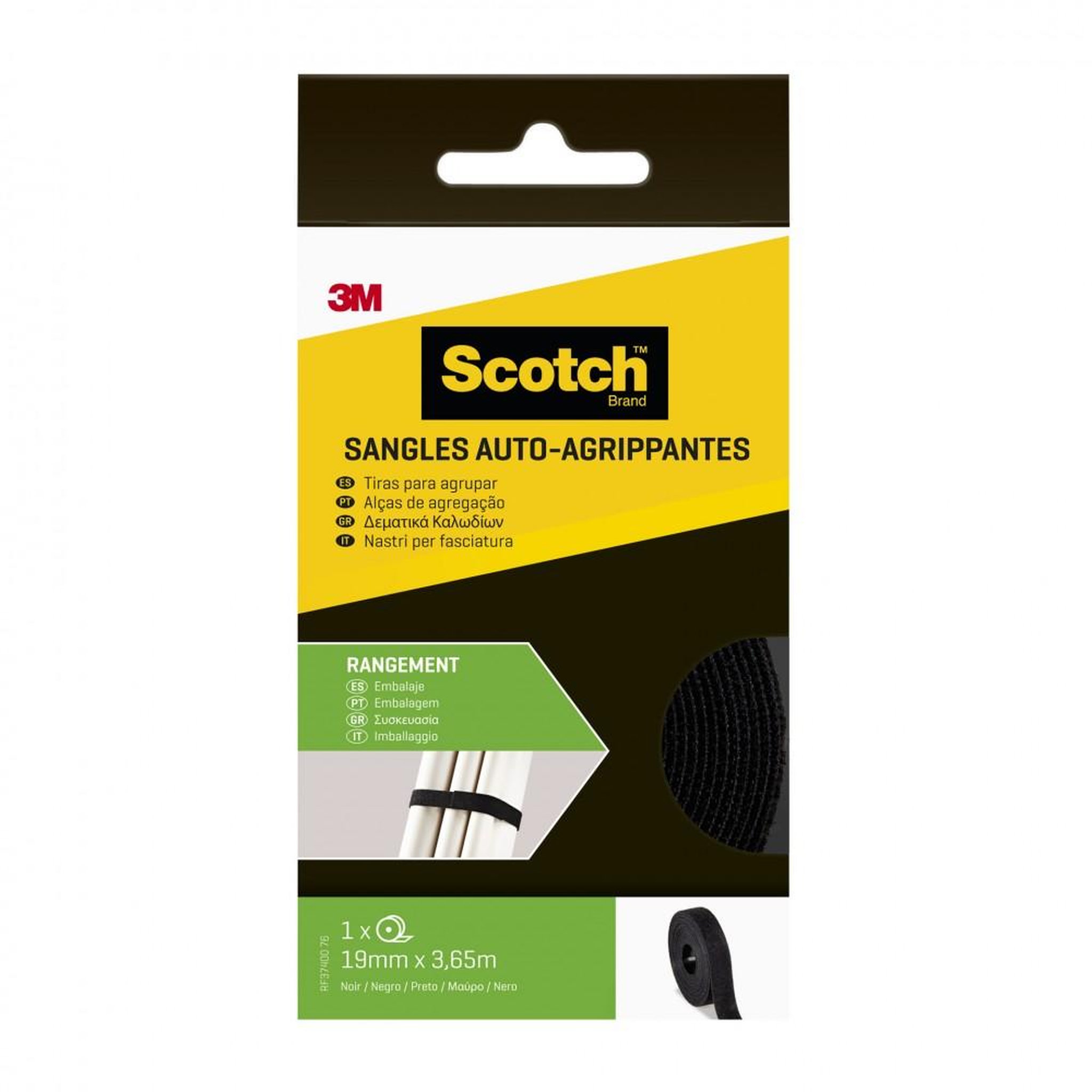 CENTRALE BRICO 1 Scratch noir SCOTCH L.365 x l.19 mm