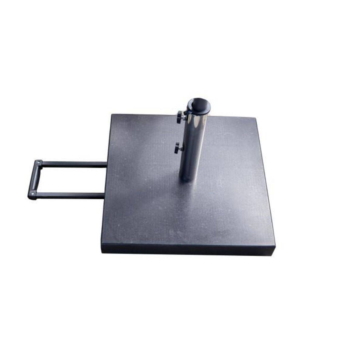 Paris Prix Pied de Parasol Carré en Granite  Stathera  50cm Gris