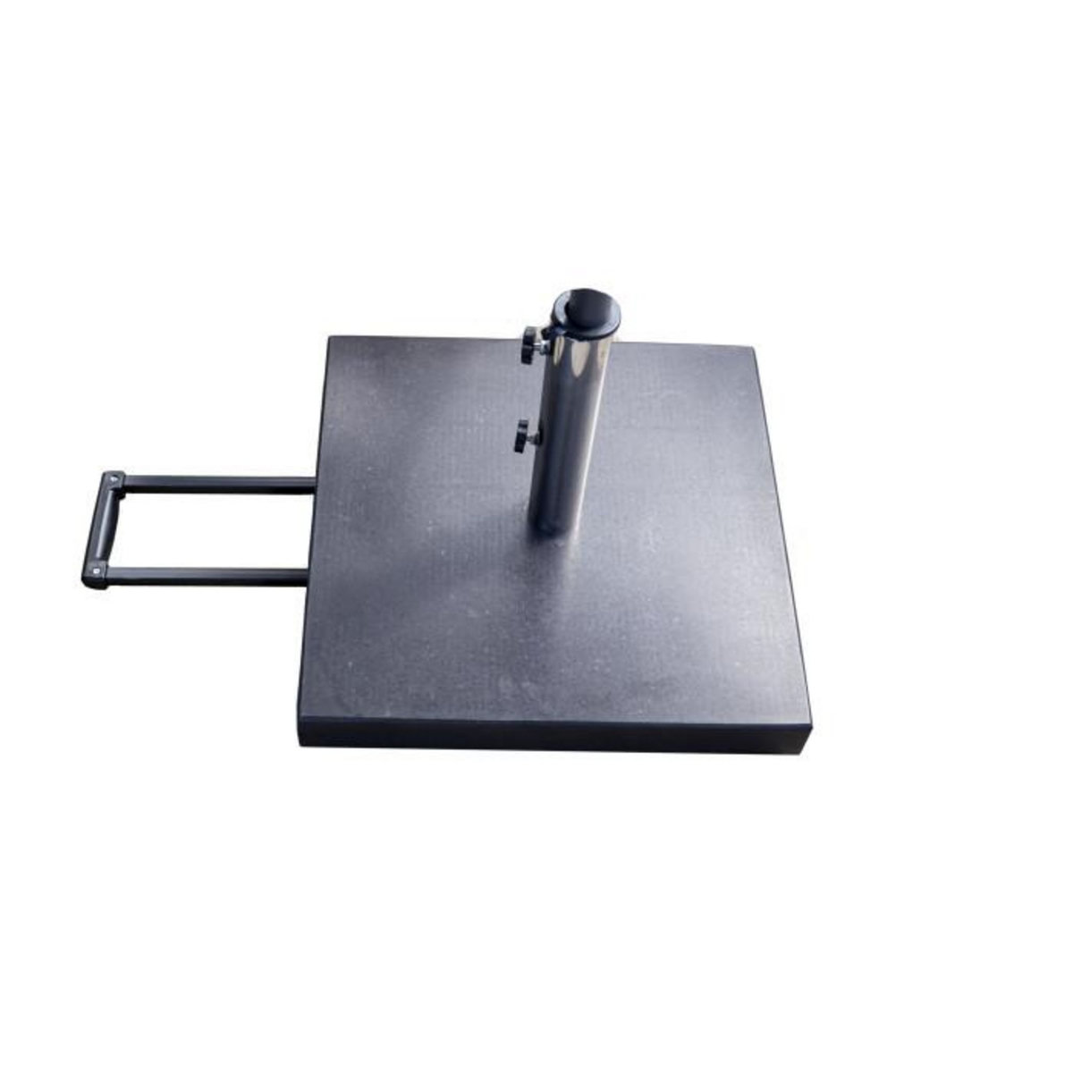 Paris Prix Pied de Parasol Carré en Granite  Stathera  50cm Gris