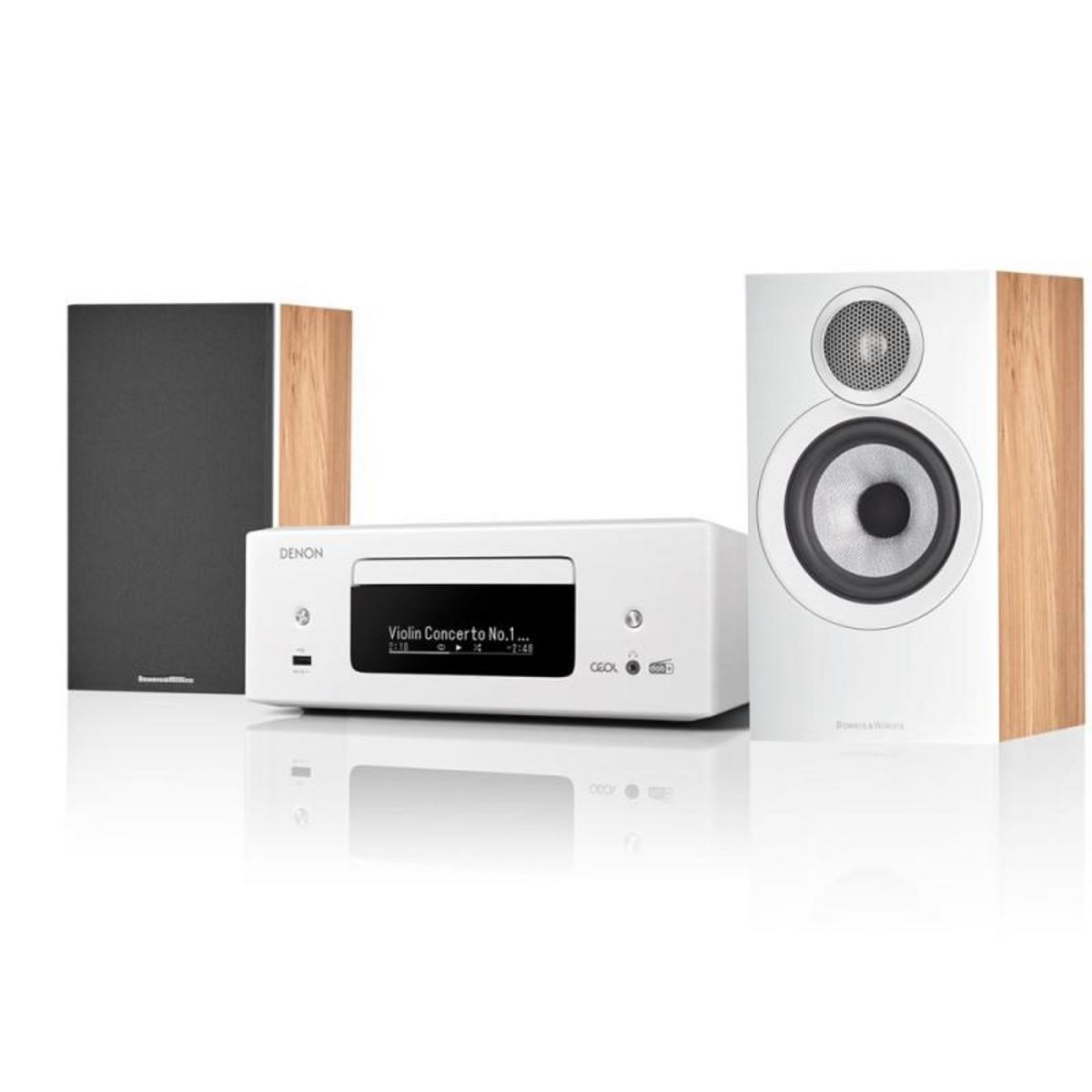 Denon Pack Mini Chaine RCD N12DAB + Enceinte BW607OAK