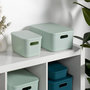 Voir la diapositive 3 : Paris Prix Boîte de Rangement Avec Couvercle  Iris  15,5L Sauge