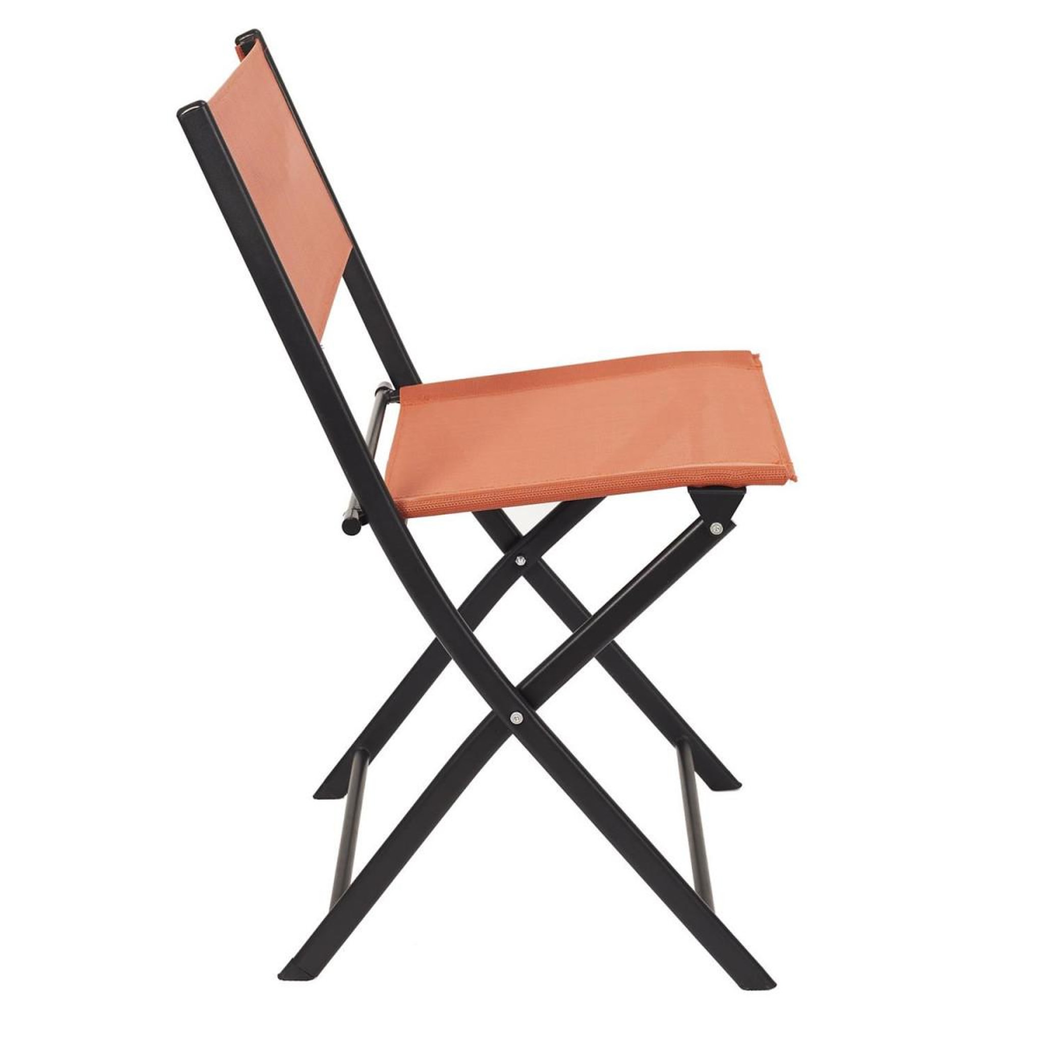 Voir la diapositive 4 : The Home Deco Factory Lot de 4 Chaises Pliables  Jardin  79cm Terracotta