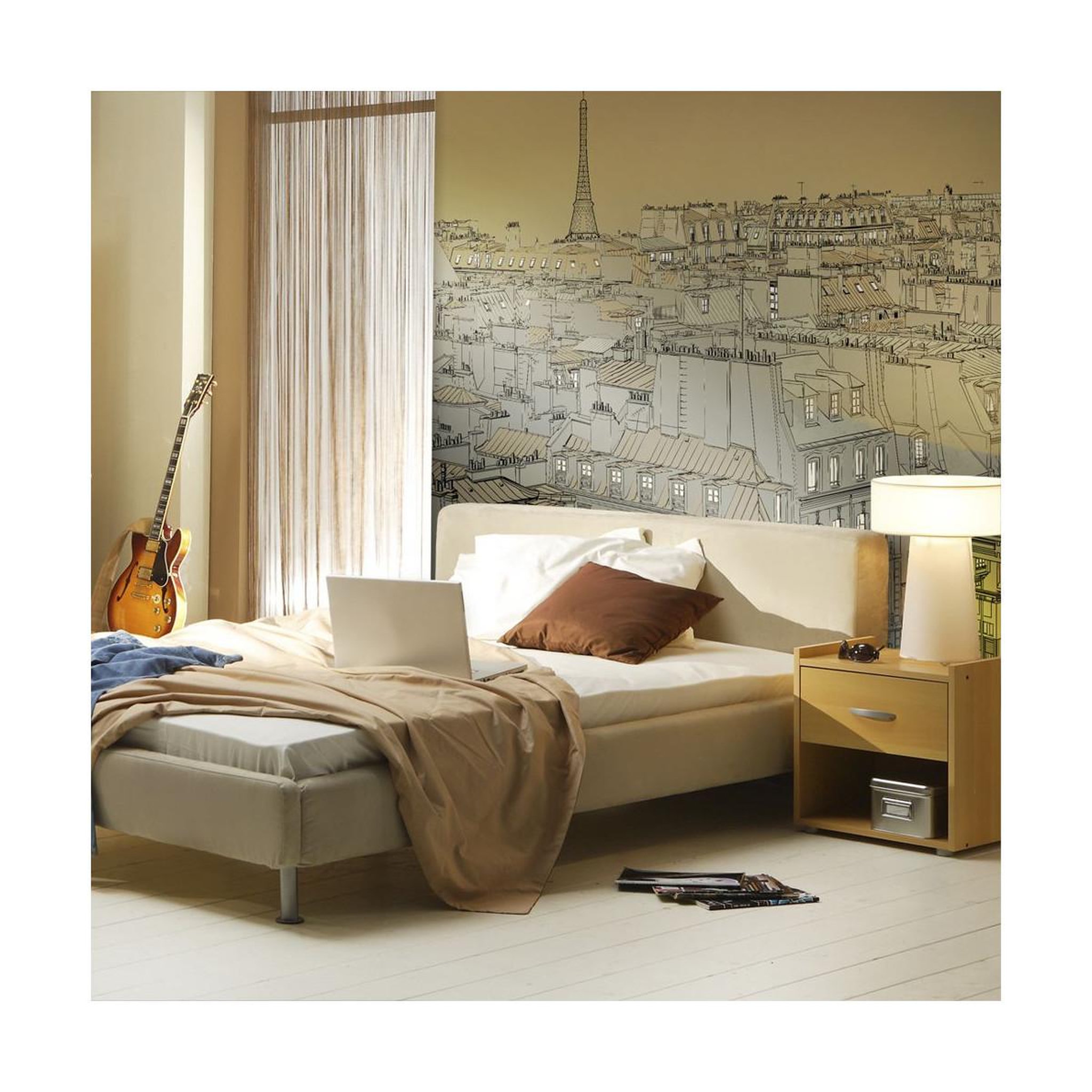 Paris Prix Papier peint  bonne nuit paris !. Coloris disponibles : Multicolore