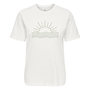 Voir la diapositive 1 : Only T-Shirt Blanc/Vert Femme Only Lanya
