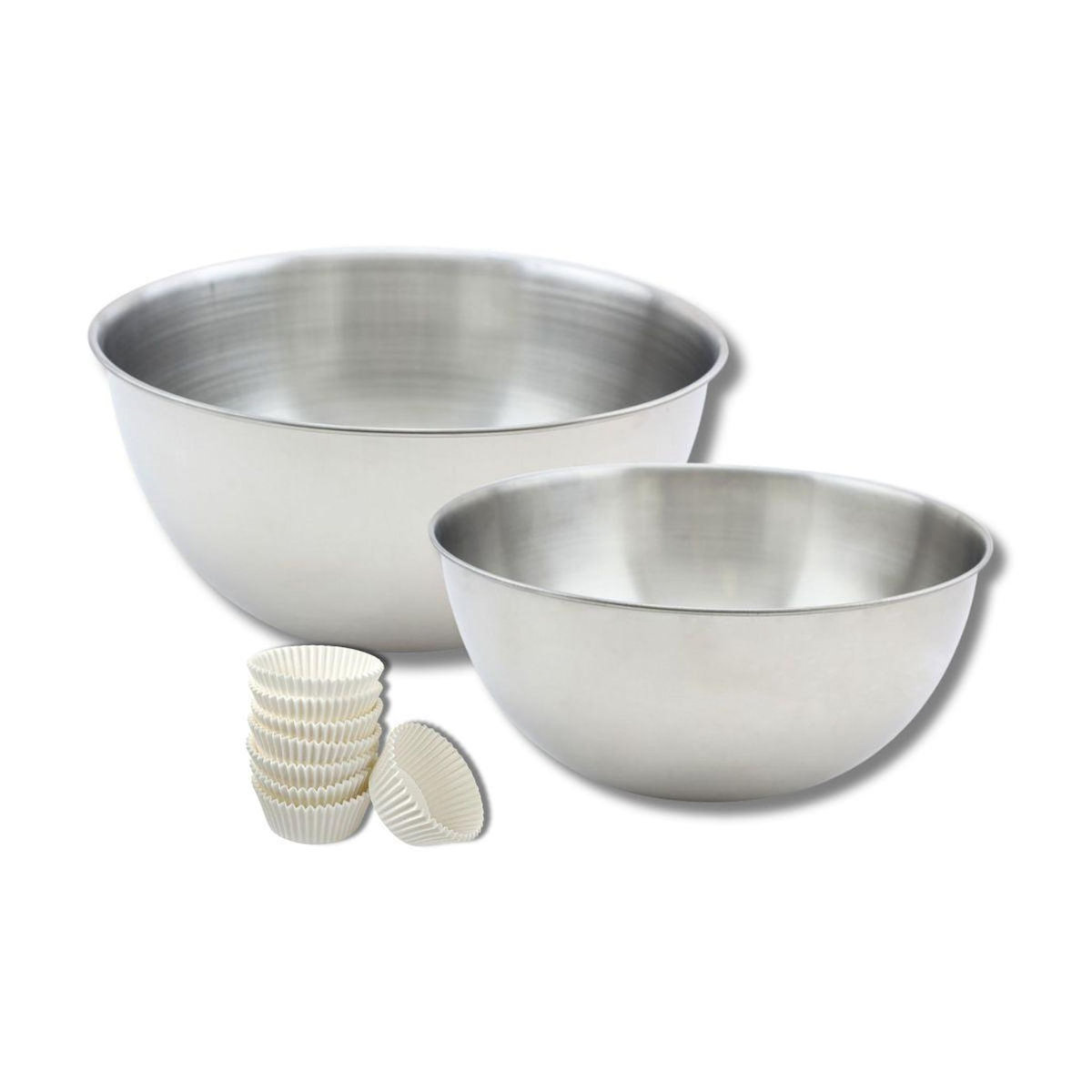 ZENKER Ensemble comprenant 75 moules à muffins Zenker, 2 bols à mixer en inox Fackelmann