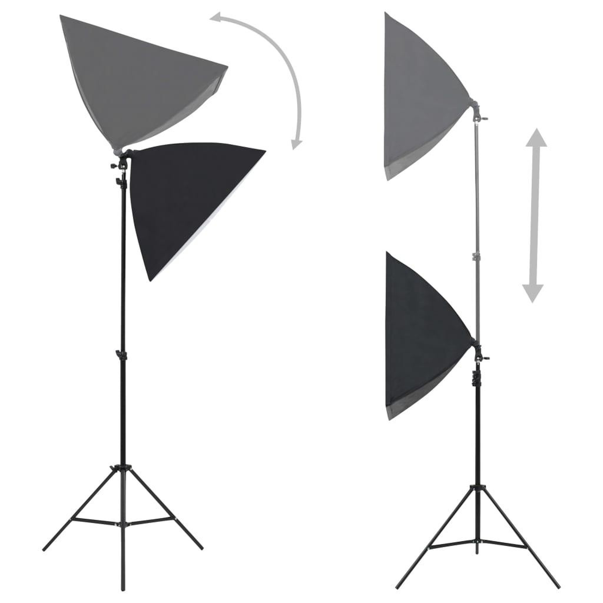 Voir la diapositive 3 : VIDAXL Kit de studio photo avec boîte a lumiere et reflecteur