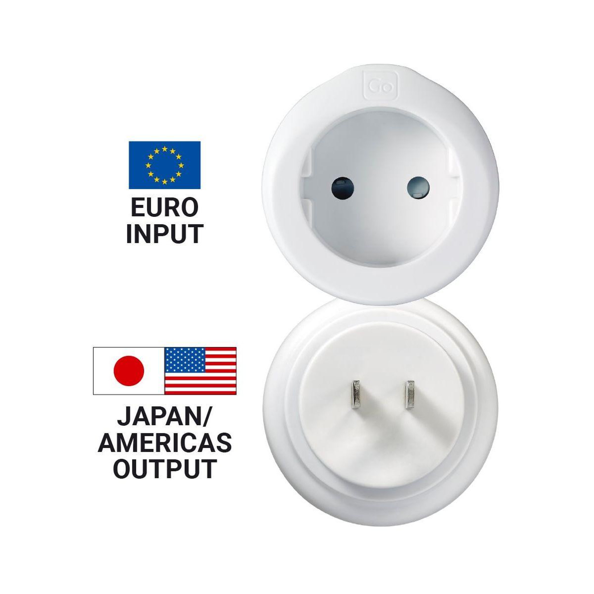 Voir la diapositive 2 : GO TRAVEL Adaptateur secteur europe vers japon / etats-unis