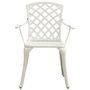 Voir la diapositive 3 : VIDAXL Chaises de jardin lot de 2 Aluminium coule Blanc