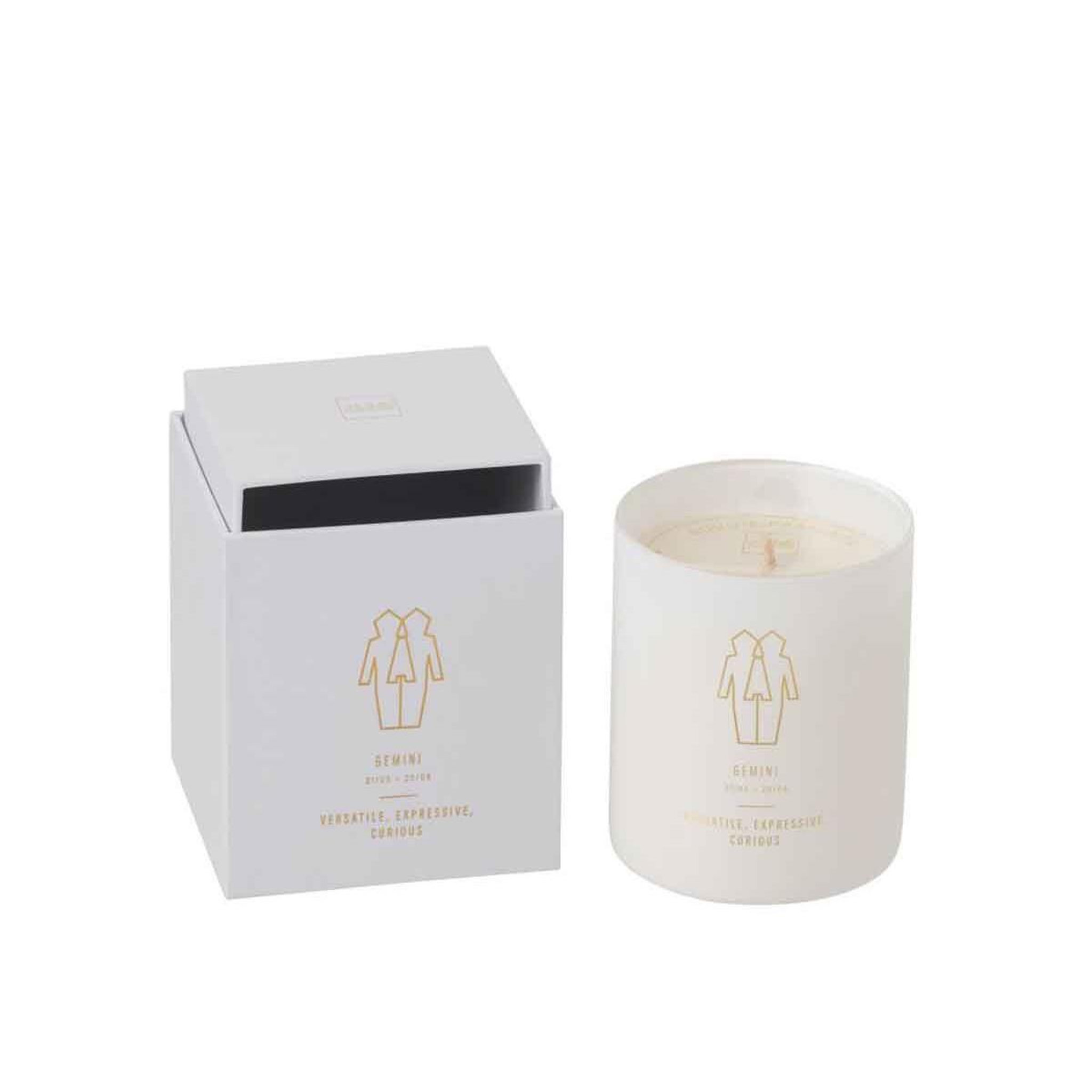 Voir la diapositive 1 : J-LINE Bougie parfumée  gémeaux  10cm sapphire amber tea