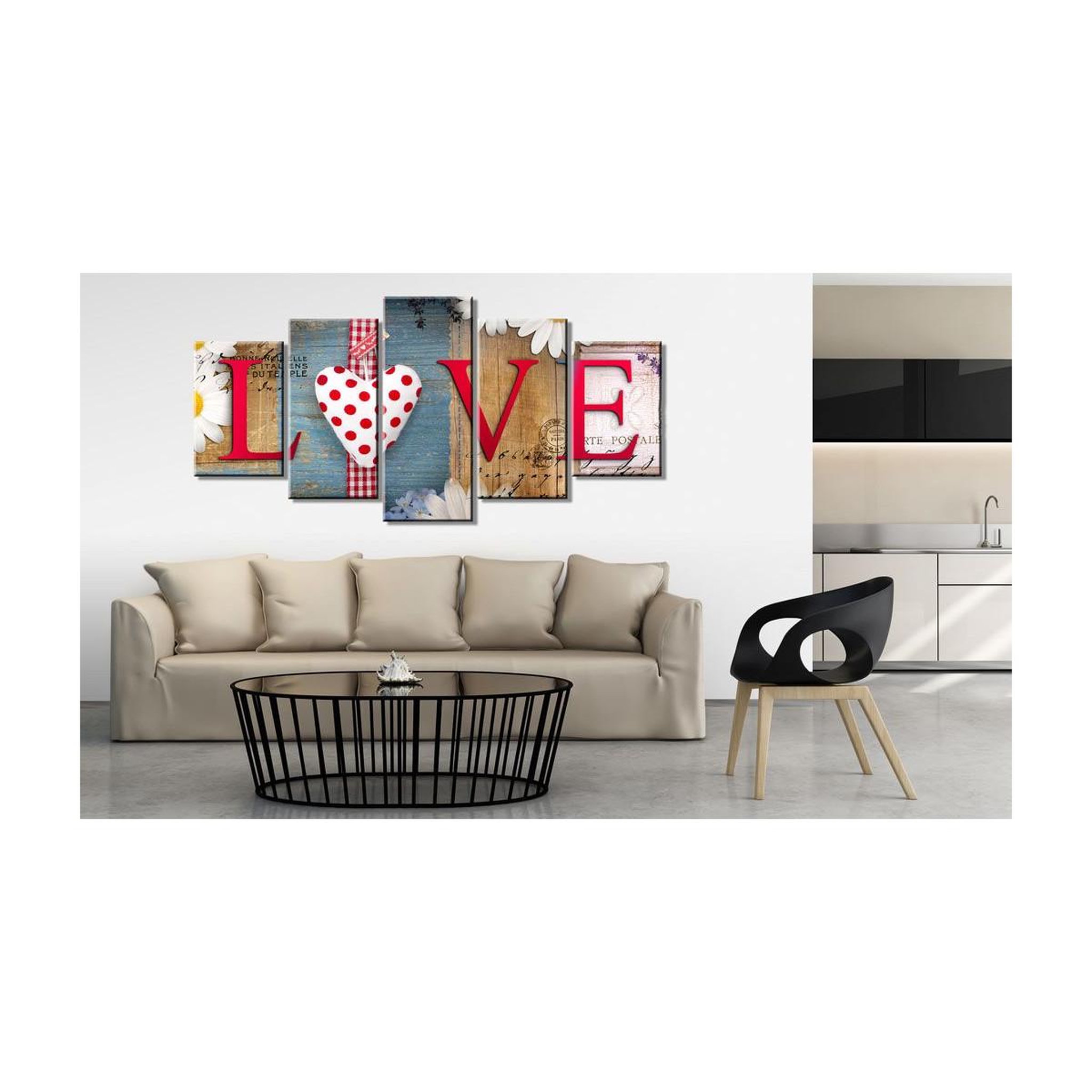 Voir la diapositive 2 : Paris Prix Tableau imprimé  love handmade
