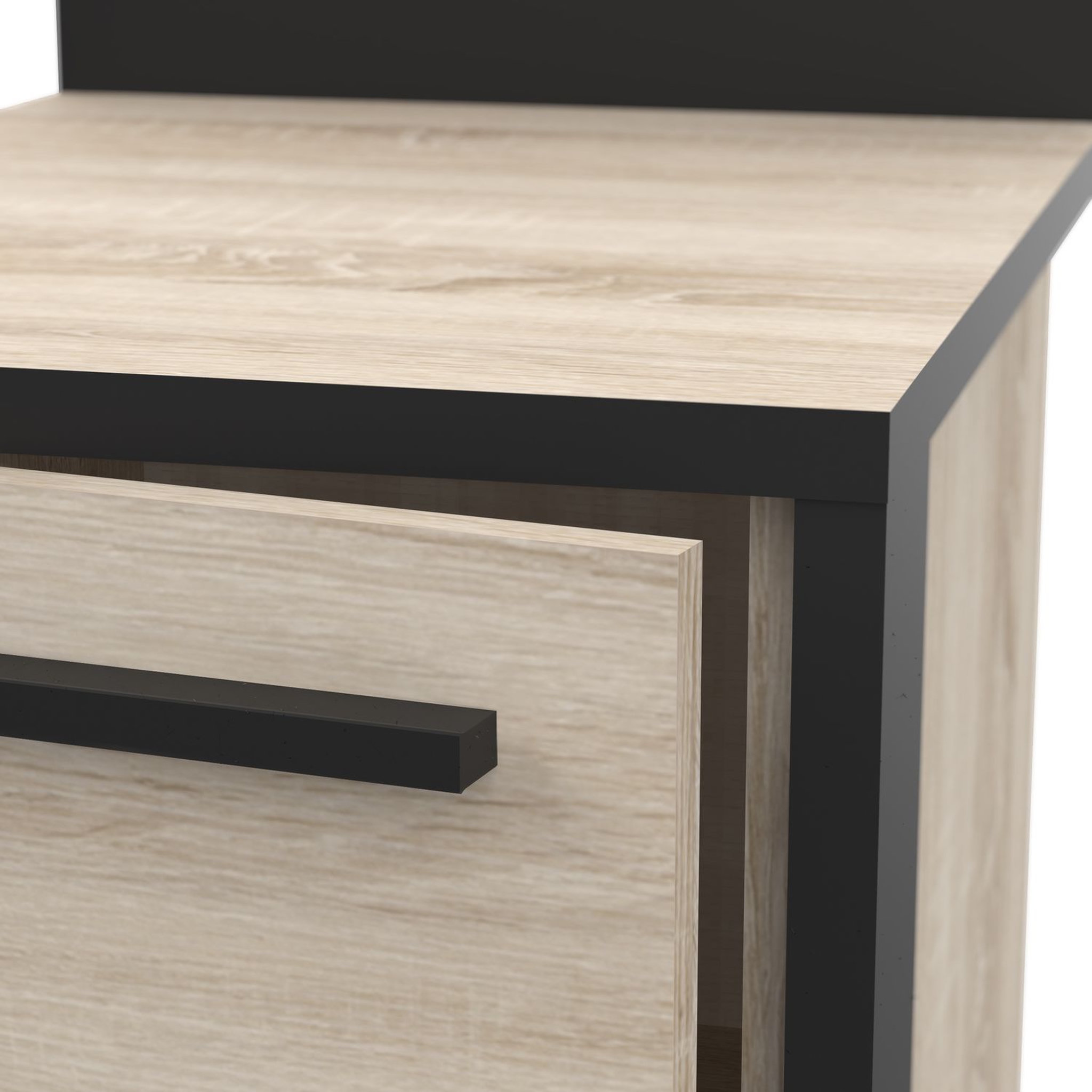 Voir la diapositive 4 : Meuble de cuisine bas 1 porte style industriel L44cm BRICKHOUSE