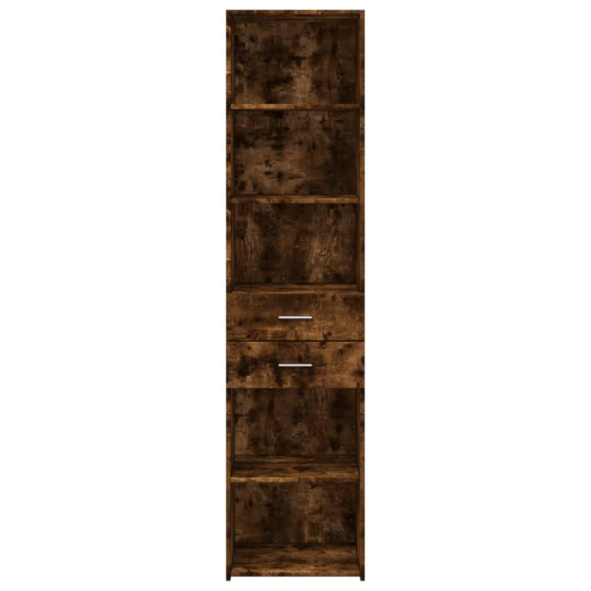 Voir la diapositive 4 : VIDAXL Buffet haut chene fume 45x42,5x185 cm bois d'ingenierie